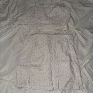 Aeropostale White Skirt Set